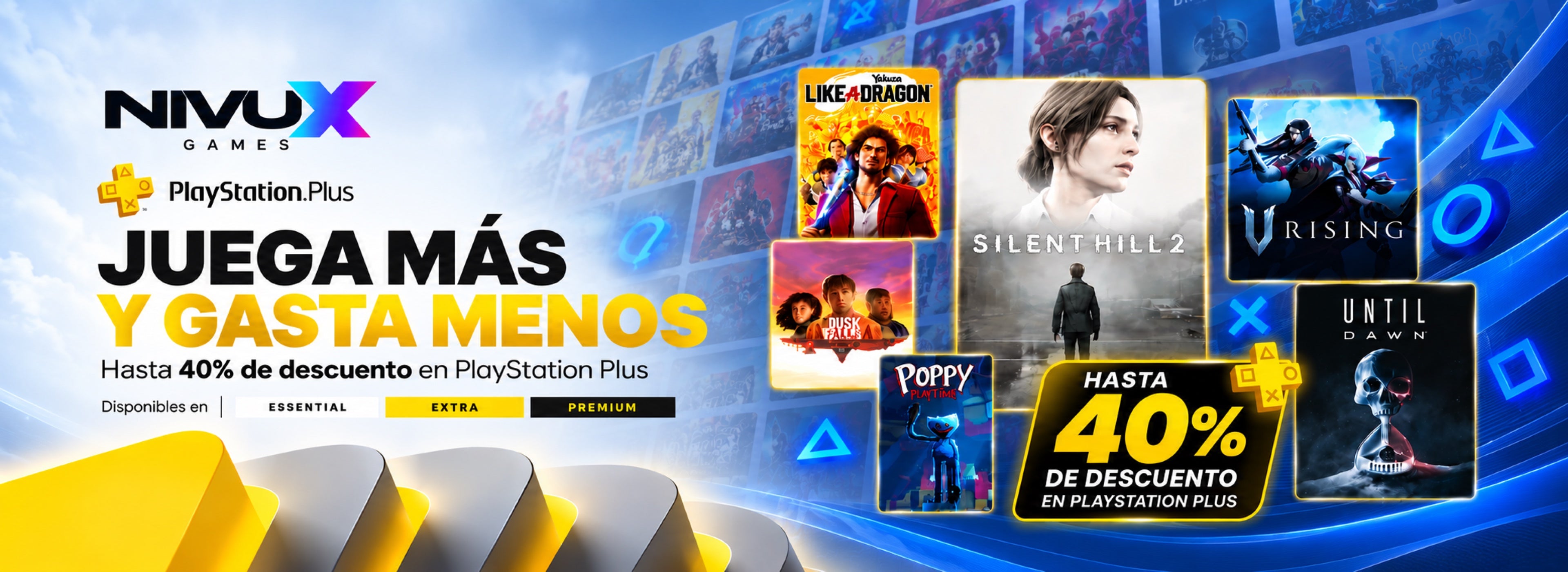 Hasta 40% de descuento en PlayStation Plus