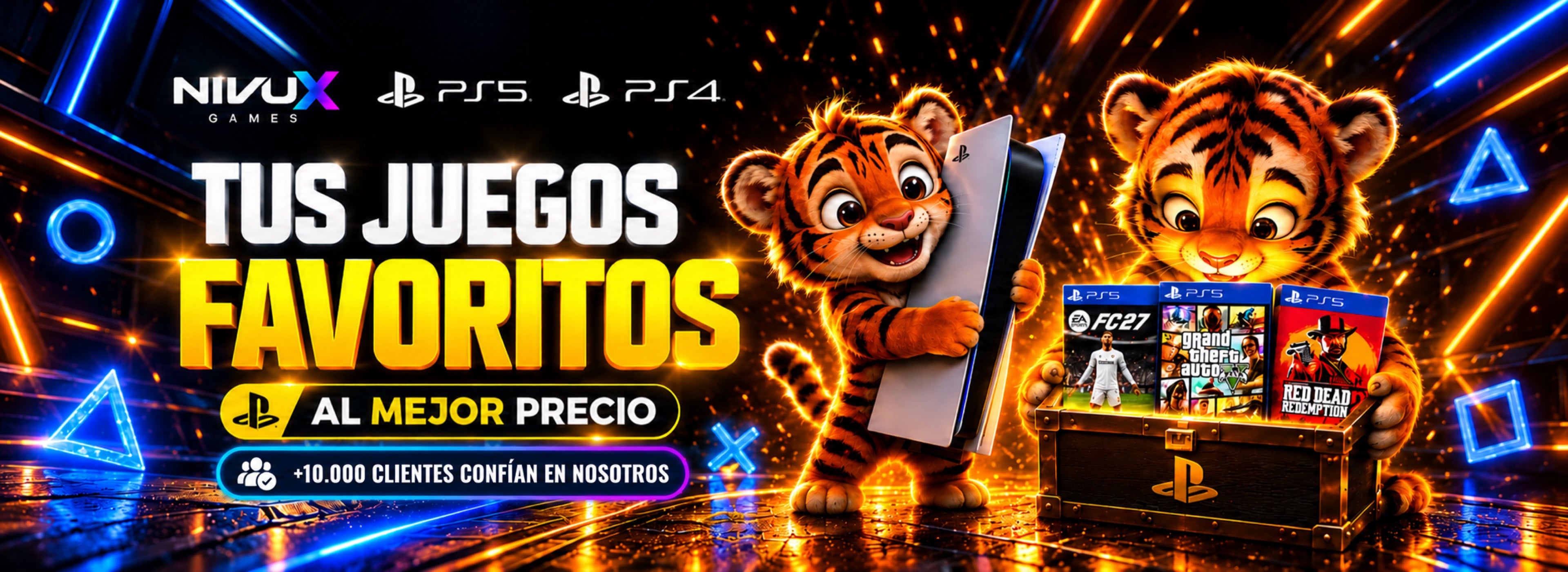 Tus juegos favoritos al mejor precio en NivuxGames